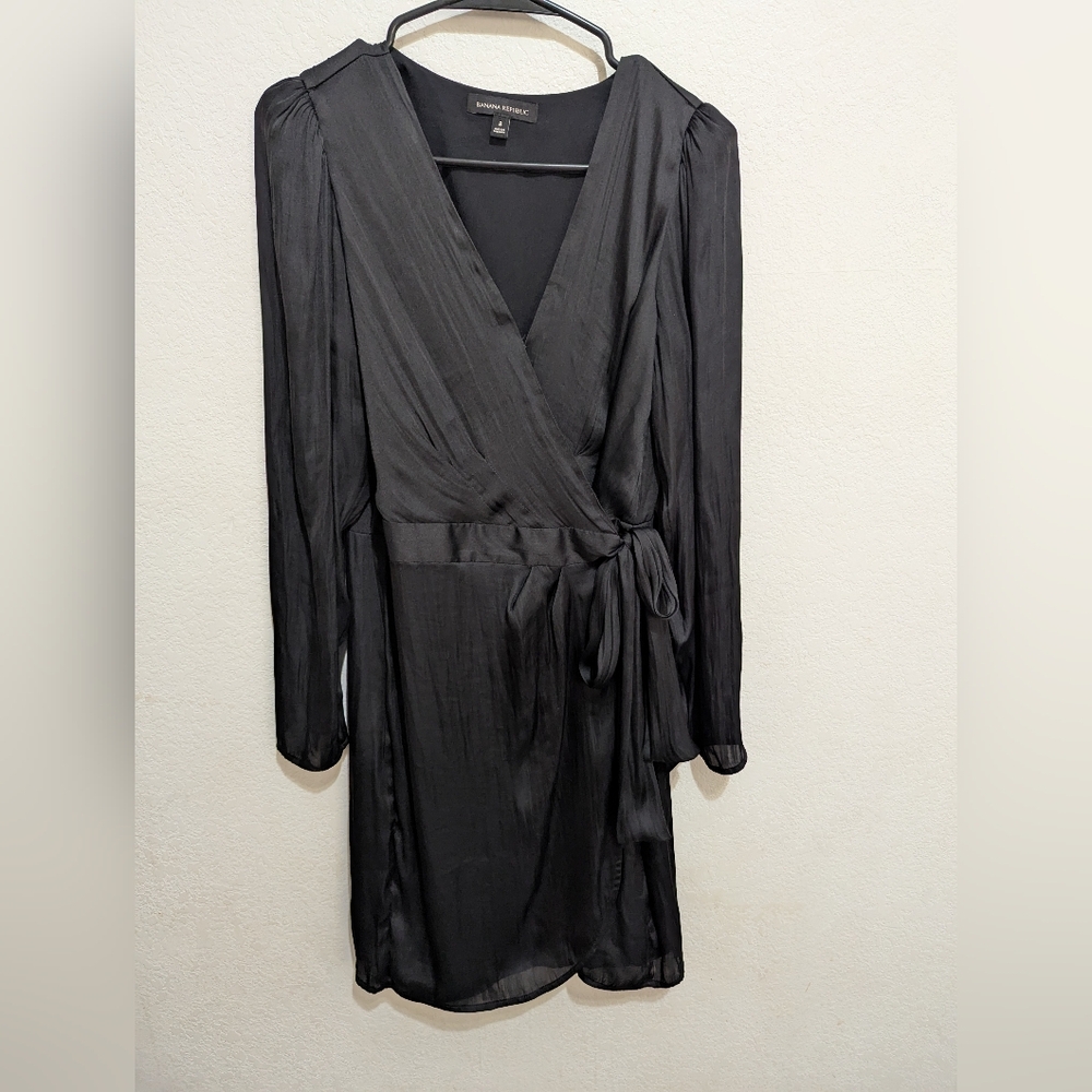 Elegant Black Wrap Dress